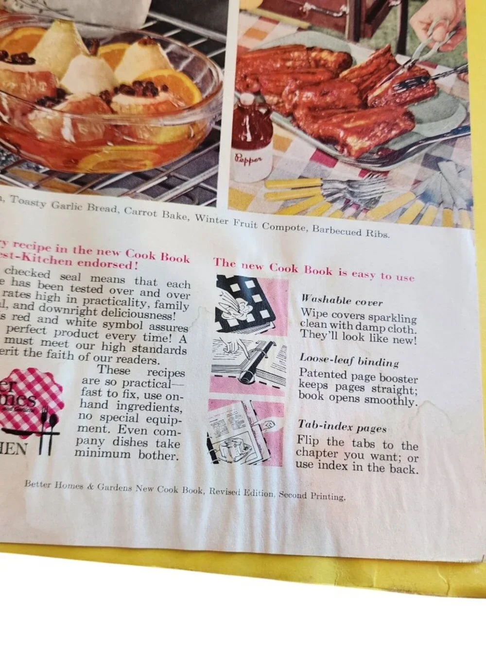 Vintage Edition of the Better Homes and Gardens New Cook Book 1962